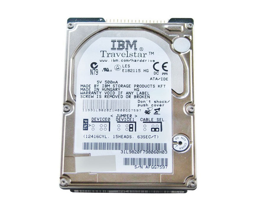13N6939 - IBM C4K40 40GB 4.2KRPM ATA-100 1.8-inch Hard Drive