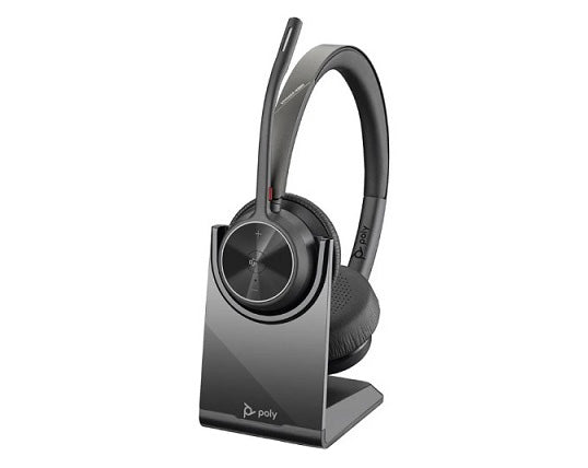 77Y99AA - Poly Voyager 4320 UC Stereo USB-A Headset with BT700 USB-A Adapter Charging Stand