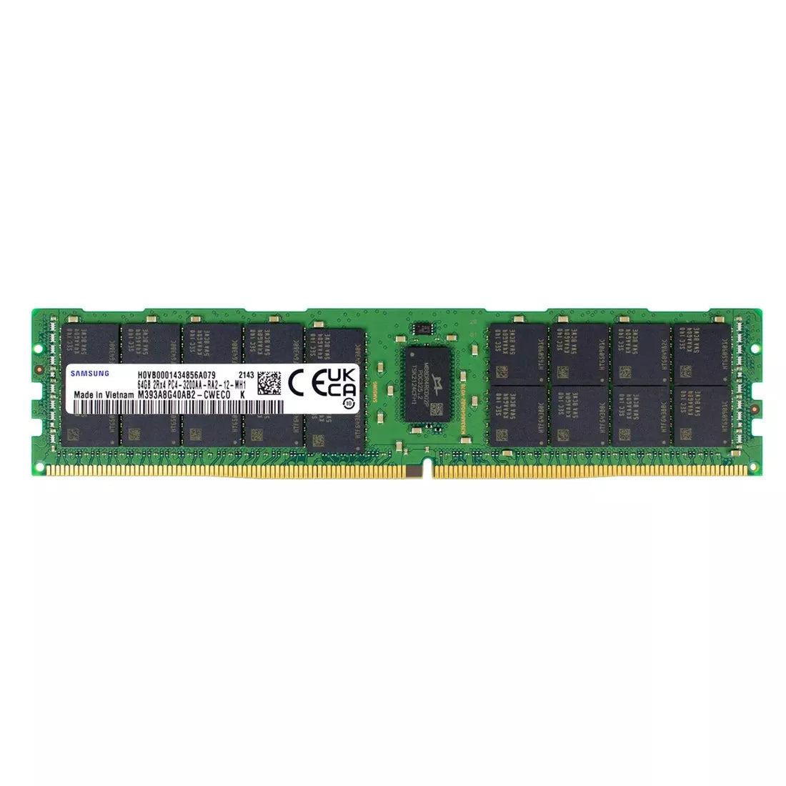 M393A8G40AB2-CWEBQ - Samsung 64GB DDR4 3200MHz ECC RDIMM Memory Module