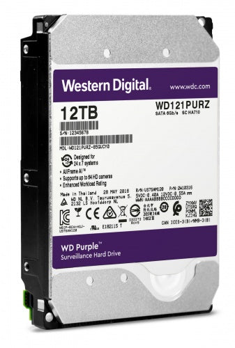 WD121PURZ - Western Digital 12TB 7200RPM SATA 6G 3.5-inch Hard Drive