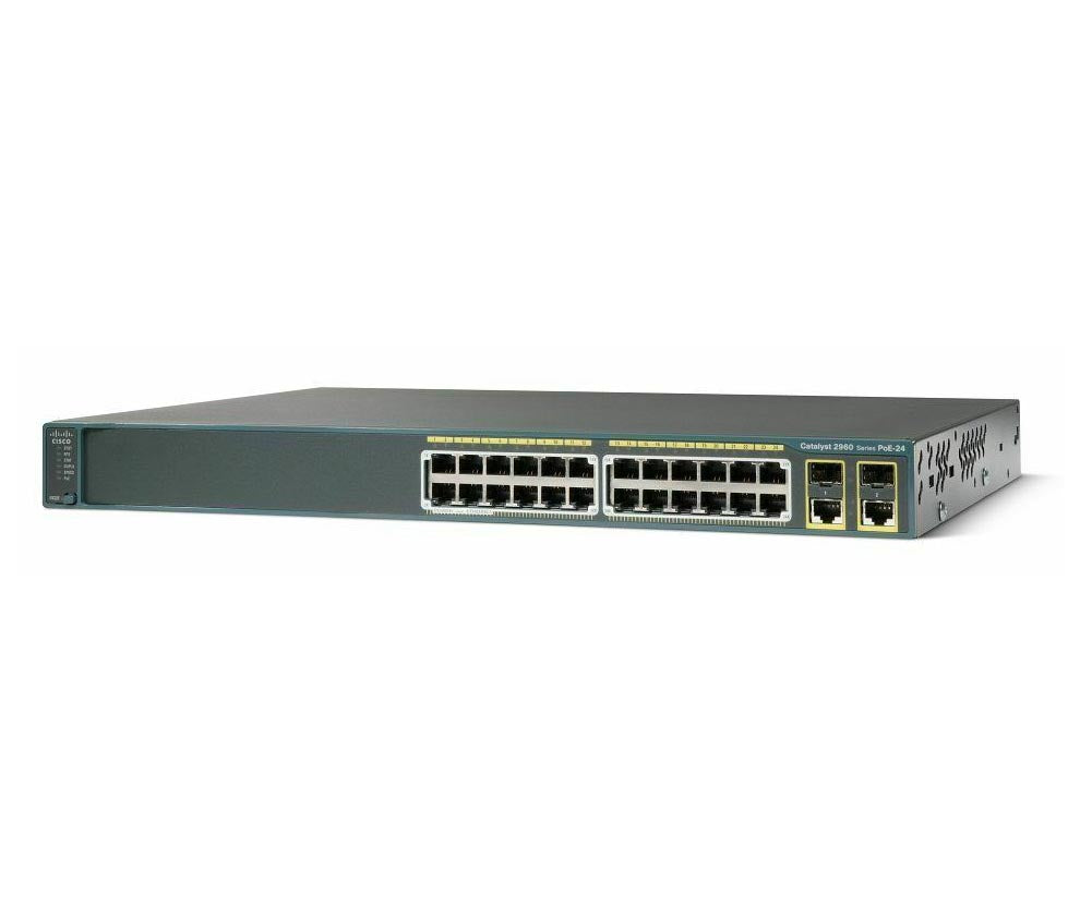 WS-C2960-24PC-L - Cisco Catalyst 2960 Series 24-Port PoE+ Fast Ethernet Switch