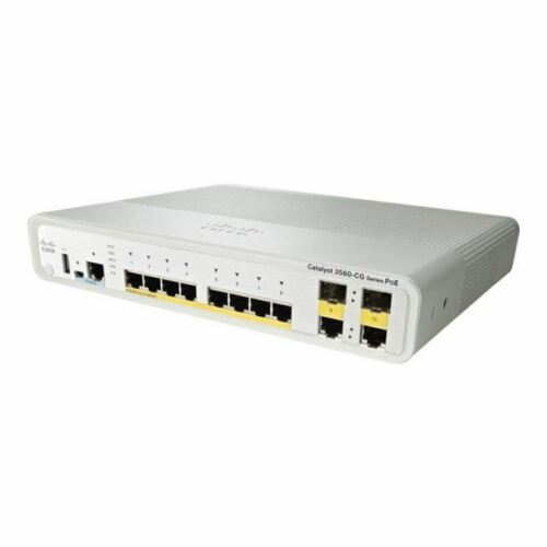 WS-C3560CG-8PC-S - Cisco Catalyst 3560-C Series 8-Port PoE+ Gigabit Ethernet Switch
