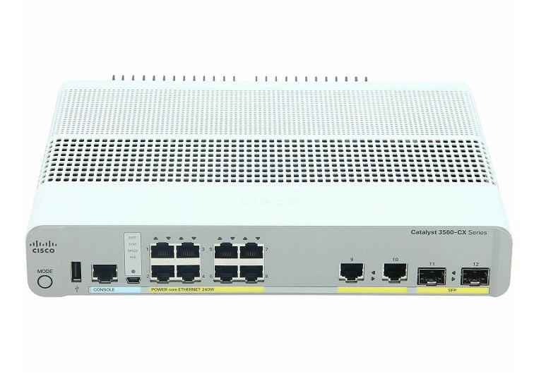 WS-C3560CX-8PC-S - Cisco Catalyst 8-Port x10/100/1000 Managed Gigabit Ethernet Switch